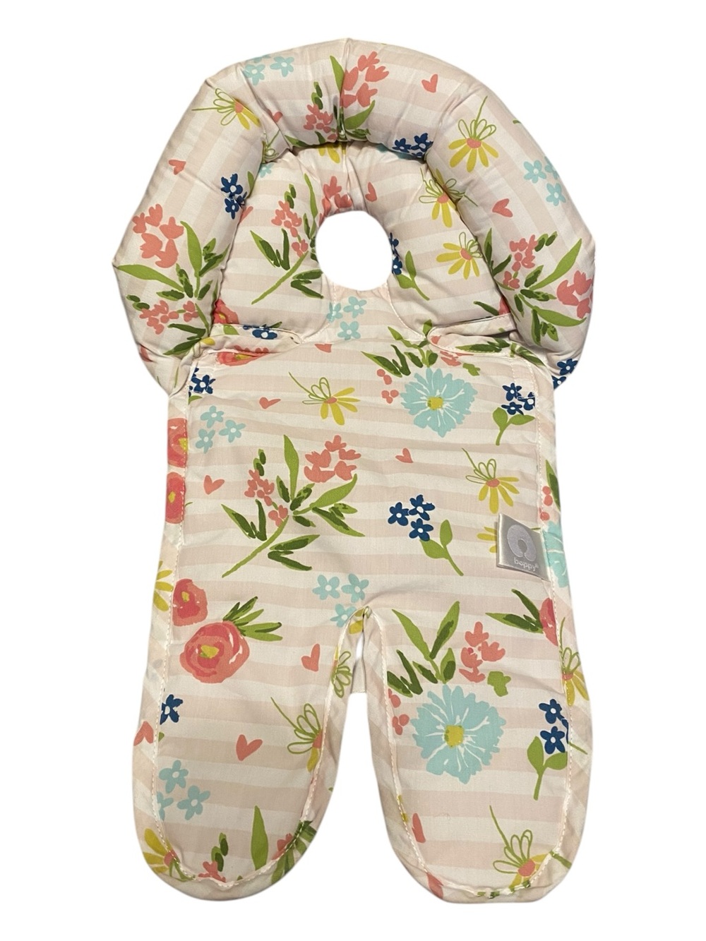Boppy Brand Baby Head Support and Body Cushion - Floral Pink